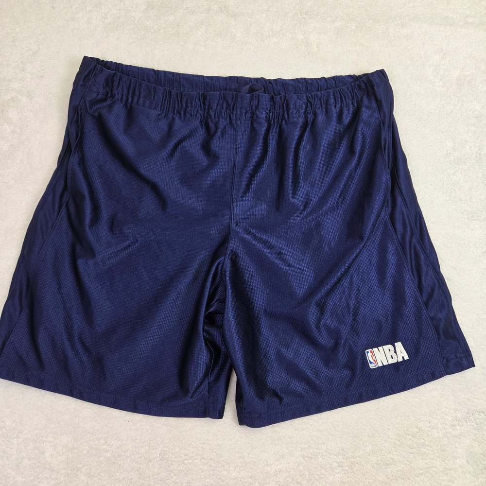 NBA Elevation Mens 2XL Navy Blue Mesh Basketball Athletic Shorts 2852